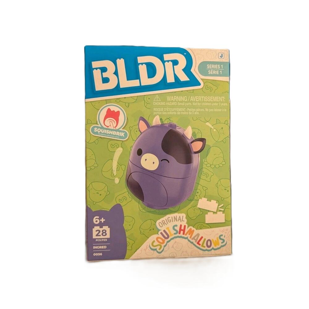 BLDR Squishmallows Squishbrik Series 1 Figure Pack Ingred The Cow 28 Pieces
